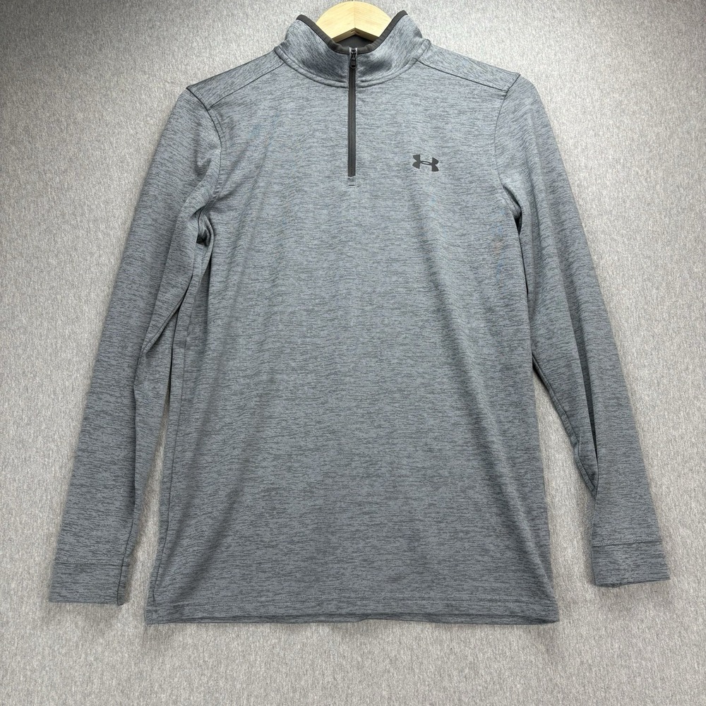 Under Armour Pullover Men's S Gray Playoff 2.0 Heatgear 1/4 Zip Golf Performance
